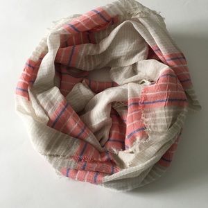 Joe Fresh Cream & Pink Scarf🧣